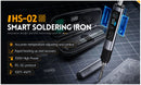 Ferro de solda com temperatura ajustável FNIRSI HS-02 DC 20V 100-450℃ Estação de retrabalho de solda PD 100W Ferramenta de reparo portátil