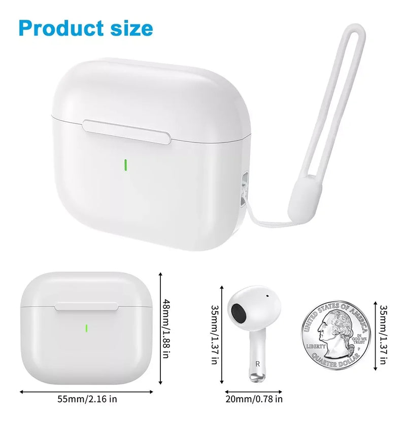 Bettdow Fones De Ouvido Sem Fio Bluetooth 5.3 Esportes À prova d'água e redução de ruído