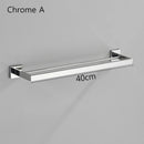 Acessórios para banheiro Toalheiro Aço inoxidável Toalheiro Acessórios para banheiro Prateleira de armazenamento Toalheiro duplo Dourado/Preto/Cromado