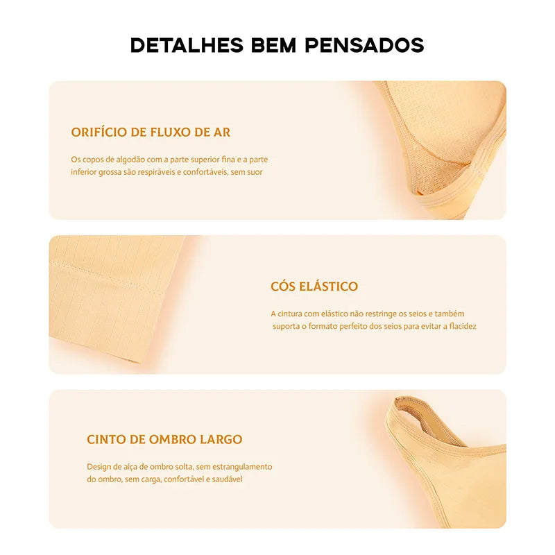 Sutiã esportivo feminino de 3 peças, roupa íntima para academia, roupa íntima feminina, sutiã respirável sem costura