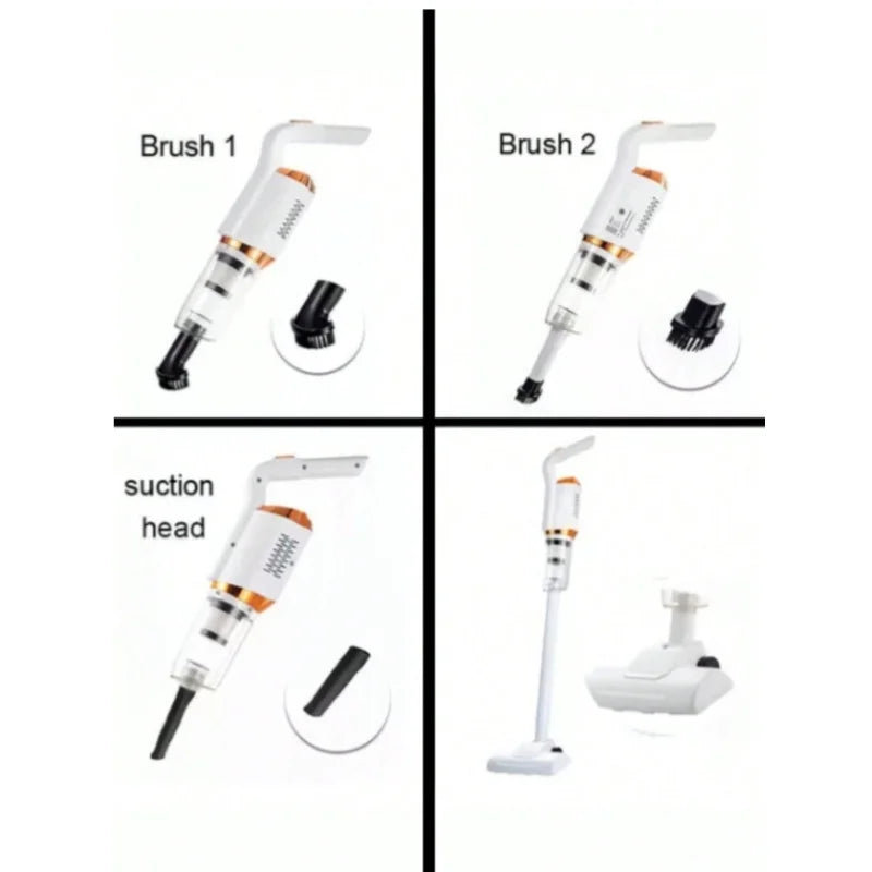 Aspirador de pó portátil sem fio Brasil, recarregável por USB, 2000mAh, máquina de esfregar, aspirador de pó portátil para carro e casa