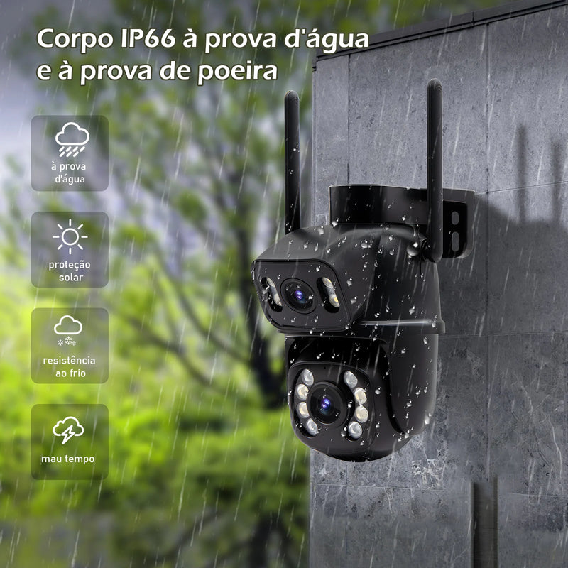 Câmera de segurança Wi-Fi 6MP e 4K inteligentes 360 Bluetooth
