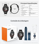 Relógio AURAFIT 2025, 1,43 Amoled, à prova d'água 3ATM, mais de 150 modos esportivos, monitoramento de saúde, Android e IOS