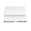 Cenário de tela verde Chromakey grande portátil com suporte para fotografia, sistema de suporte para gravação de vídeo e foto 240x400 cm