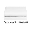 Cenário de tela verde Chromakey grande portátil com suporte para fotografia, sistema de suporte para gravação de vídeo e foto 240x400 cm