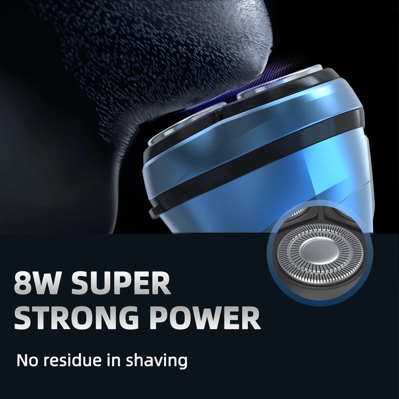 Sejoy Barbeador Elétrico para Homens Barbeadores Elétricos Recarregáveis Rotativos Barbeador Portátil de Viagem Ideia Presente Aparador de Barba