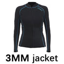 Jaqueta Térmica de Mergulho, Surf, Pesca Manga Longa Masculina ou Feminina DEMMET 1,5mm/3mm de Neoprene