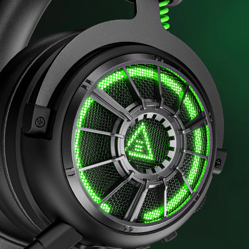 Fones de ouvido gamer profissionais EKSA E5000 para PC/PS4/Xbox/Switch, headset gamer com fio 7.1 e microfone ENC, cabo removível USB/Tipo C/3,5 mm