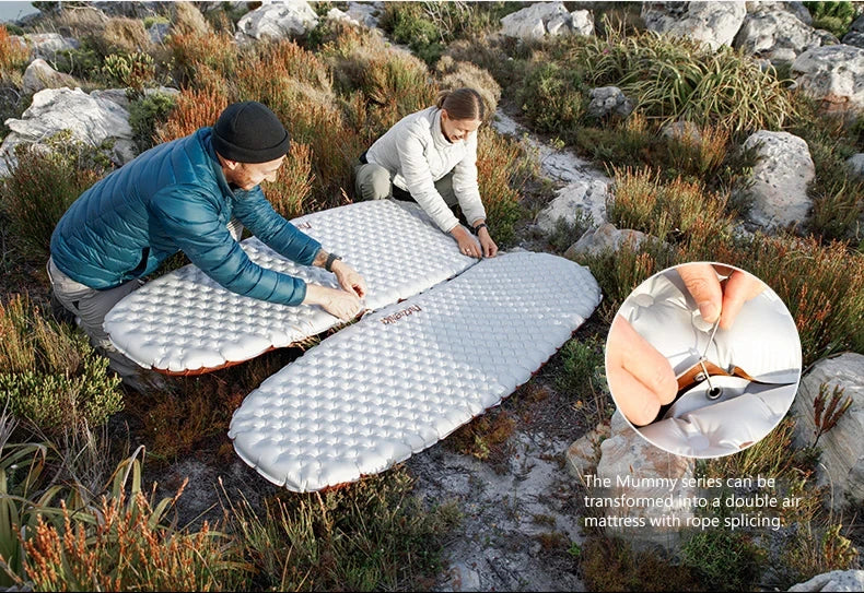 Naturehike Colchão inflável para acampamento 3.2/5.8 R Value Ultraleve para acampamento ao ar livre Colchão portátil dobrável para dormir