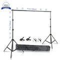 SH Fotografia Fundo Suporte de Fundo Kit de Suporte de Tela de Quadro com Estojo de Transporte para Estúdio de Fotografia e Vídeo de Musselina