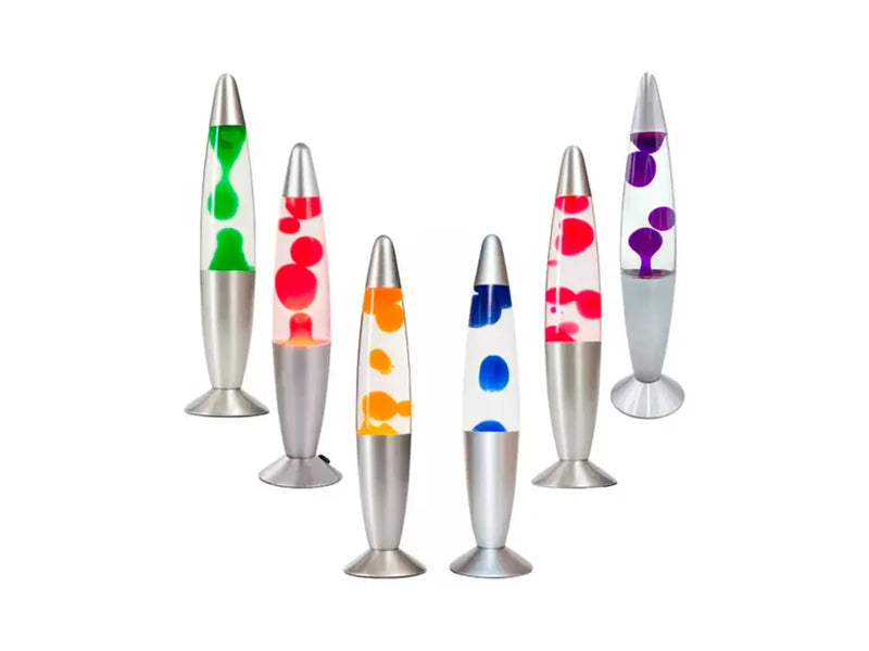 Luminária de Mesa Decorativa Retrô com Lava Borbulhante de 34 cm 110V