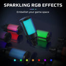 Kit de microfone para jogos AmpliGame com silenciador rápido, conjunto de microfone condensador USB RGB com braço de metal para PC móvel, PS4/5, streaming - A2T