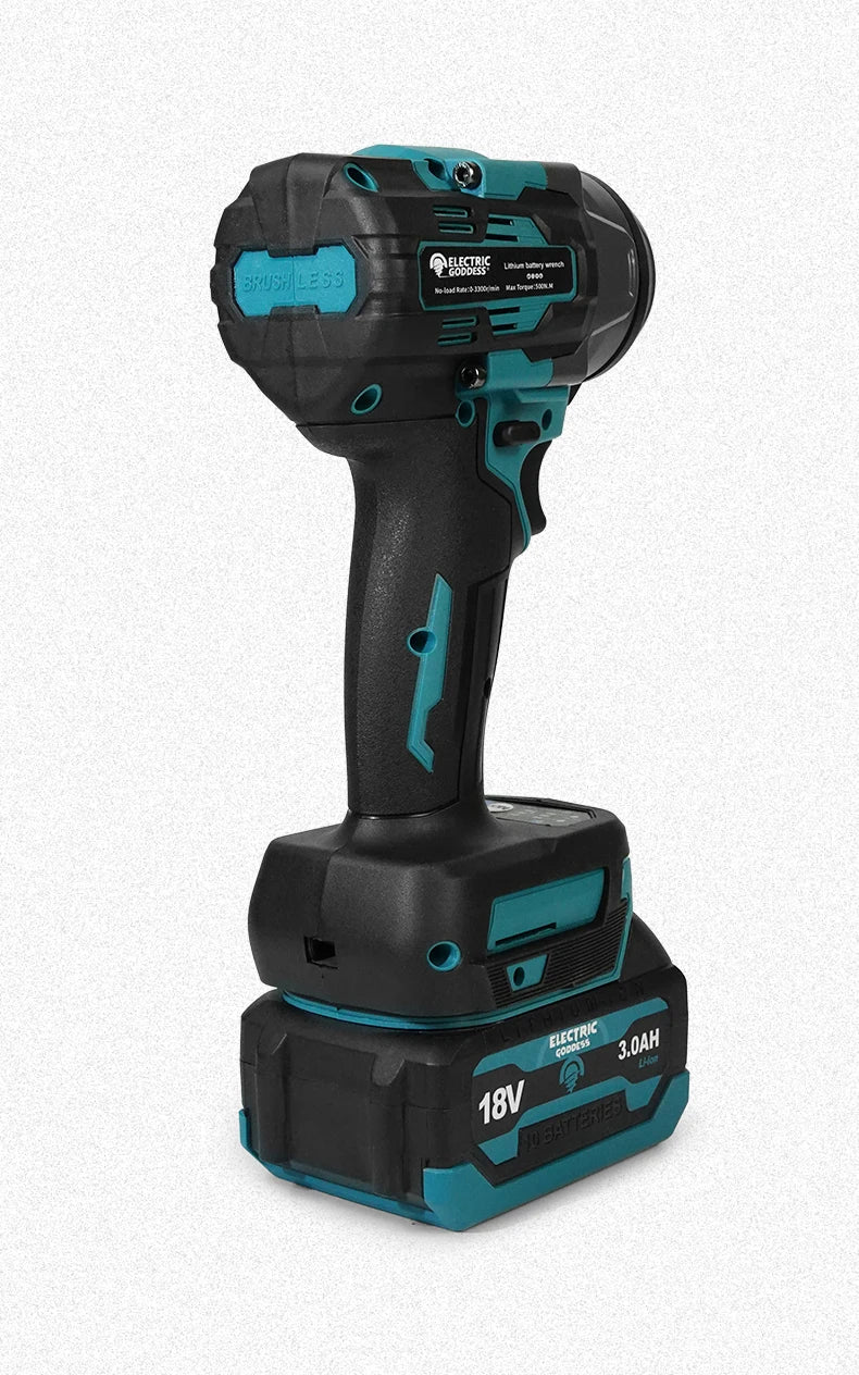 Conjunto de chaves elétricas sem escova EGOD de 1/2'' de alta potência, 500 N.M, para remoção de pneus soltos, ferramentas elétricas para reparo de pneus de carro, para bateria Makita de 18 V