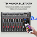 Portable Mixing Console 12 Channels Digital MP3 Computer Input Sound Card Mixer USB Console Karaoke Audio Mixer Broadcast