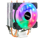 Cooler de processador x99 para LGA 2011 RGB Ventilador IWONGOU 2 Heatpipes CPU Radiator PWM 3Pin Fans para Intel 1366/1700/AM4/AMD