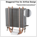 Cooler de processador x99 para LGA 2011 RGB Ventilador IWONGOU 2 Heatpipes CPU Radiator PWM 3Pin Fans para Intel 1366/1700/AM4/AMD