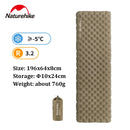 Colchonete Inflável Naturehike 3.2/4.6/5.8/6.5/8.8 R Value Ultraleve Camping Colchonete Inflável para Área Externa Colchonete À Prova de Umidade