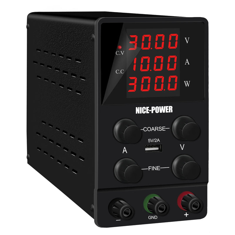 Fonte de alimentação de bancada regulada por CC USB KUAIQU, regulador de tensão ajustável de laboratório de 30 V, 10 A, 5 A, estabilizador de 60 V e 5 A, fonte de alimentação com interruptor