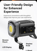 Ulanzi VL-120Bi VL-120C 120W V-Mount COB Luz sem fio Controle por aplicativo 2700K-6500K Luz de vídeo para fotografia de vídeo de esquete