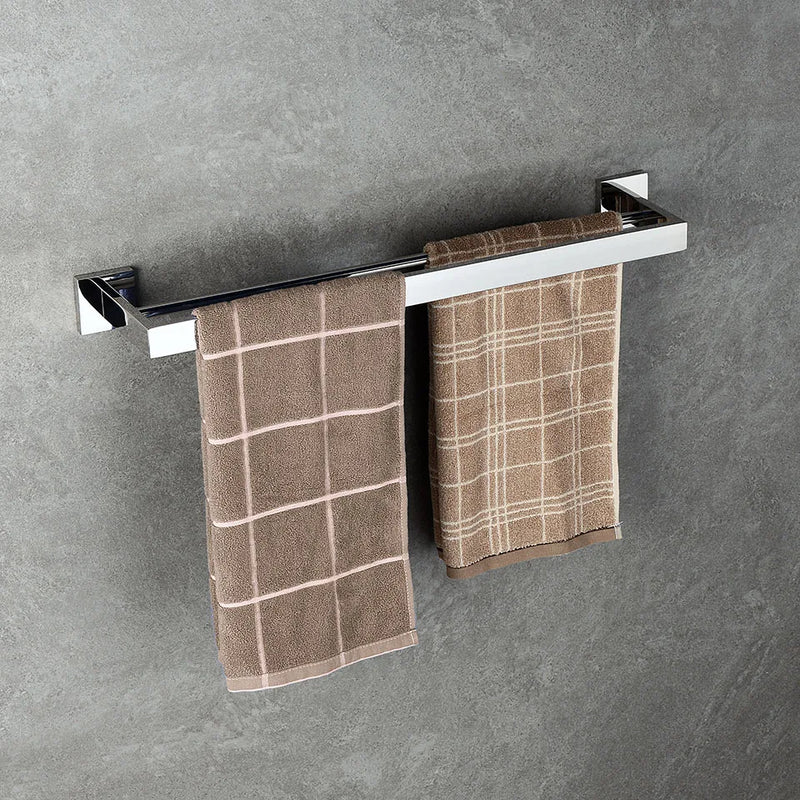 Acessórios para banheiro em aço inoxidável, espelho, cromado, polido, toalheiro, suporte para papel higiênico, barra de toalha, gancho, acessórios para banheiro