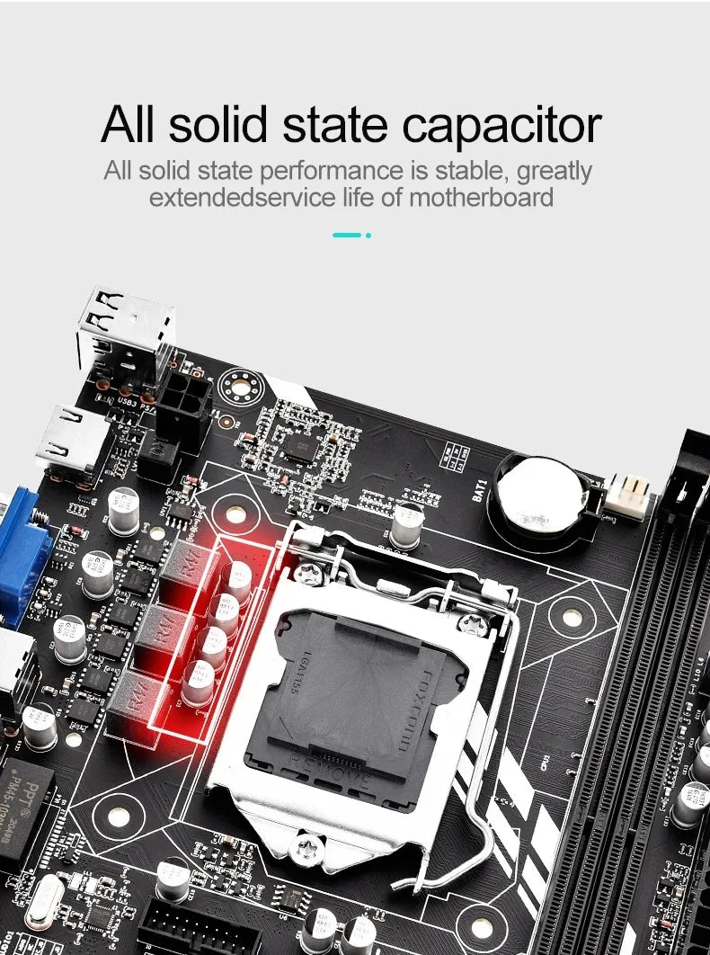 Placa-mãe SZMZ H61 LGA 1155 H61M H61 LGA1155 DDR3 PC Motherboards 1155 mainboard H61