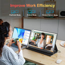 Monitor portátil de 15,6 polegadas FHD IPS 300cd/m² USB-C HDMI para jogos em PC/PS3/4/5/Switch/Xbox/Laptop/Mini PC/Celular