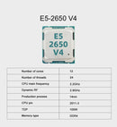 Kit de placa-mãe MOUGOL X99 D4 com processador Intel LGA2011-3 Xeon E5 2650 V4 + memória RAM DDR4 2x8GB 2133MHz NVMe M.2 SATA para jogos.