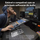 2 Channels Professional Portable Audio Interface Sound Card Console Mini USB MIXER for Guitar Recording Studio Singing TEYUN Q12