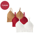 Lingerie feminina de 3 peças, sutiãs curtos, sutiãs sensuais, tops femininos, frete grátis, sutia poliéster 90%