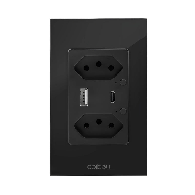 Interruptor Inteligente Tuya Compatível Alexa, Smart Switch com Neutro, APP e WiFi por Toque,