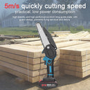 Motosserra KKMOON 21V 4/6/8 polegadas Serra elétrica de corrente sem fio Serra de poda portátil Serra elétrica portátil para marcenaria Ferramenta de corte
