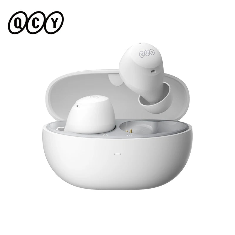 Fones de ouvido sem fio QCY HT07 ANC com cancelamento de ruído de 40 dB TWS, 6 microfones, chamada AI HD, Bluetooth 5.2, reprodução de 32 horas
