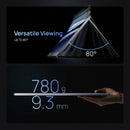 Monitor portátil de 16,1 polegadas, 100% sRGB, 144Hz, para laptop, com portas USB-C e mini HDMI, e bolsa para armazenamento.