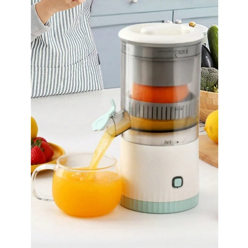Espremedor elétrico, liquidificador doméstico de laranja e limão, espremedor de smoothies multifuncional, carregamento USB