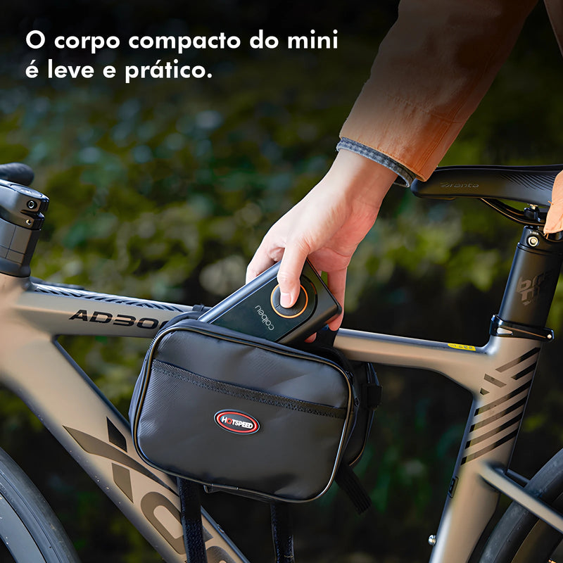 Bomba de inflação portátil sem fio de 60 W, bateria de 1800 mAh * 2,5 modos (carro/bicicleta/motocicleta), desligamento automático por LED, tipo C