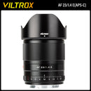 Lente Viltrox 23mm 33mm 56mm F1.4 25mm f1.7 com foco automático, lente prime de grande abertura para retratos, compatível com câmeras Sony com montagem E (APS-C).