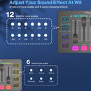 Mixer para jogos USB FIFINE com interface de microfone XLR, alimentação fantasma de 48 V, RGB, placa de som para podcast e streaming AmpliGame SC3