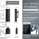 Microfone de lapela sem fio Ulanzi WM-10 1 para 1 USB C para Android e iPhone com esponja à prova de vento para gravação de transmissão ao vivo