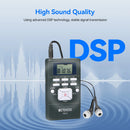 Sistema de áudio sem fio Retekess para guias turísticos: Transmissor FM FT11, Receptor de rádio FM PR13, Ideal para guias turísticos, conferências, igrejas e treinamento para Hajj.