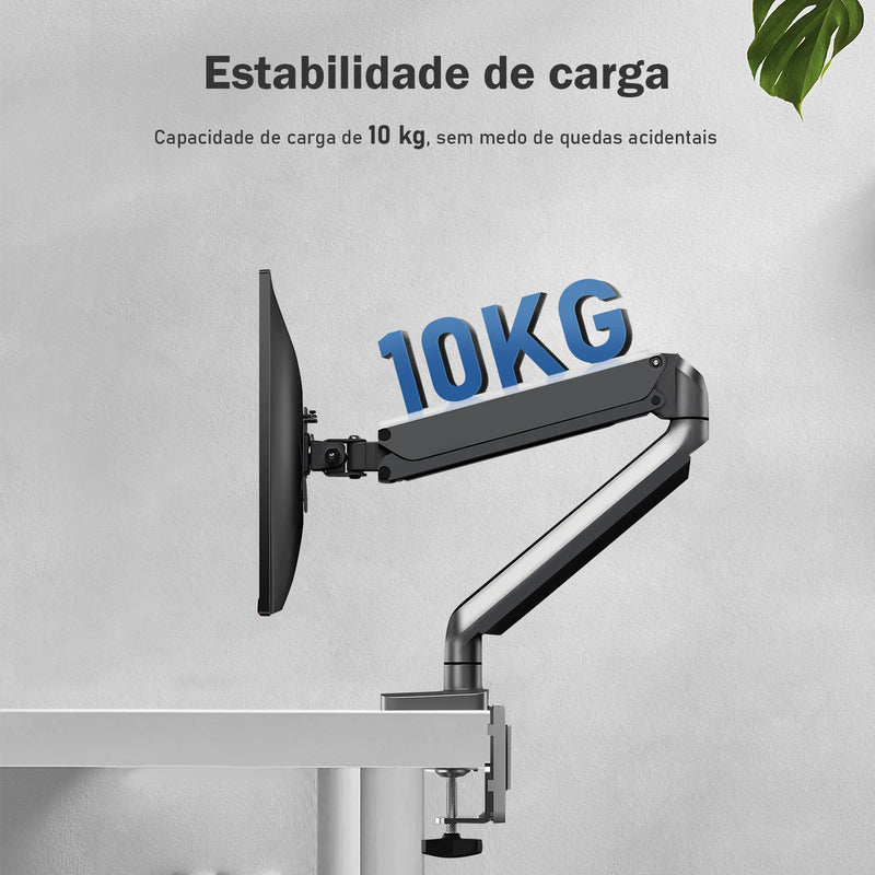 SUPORTE DE MONITOR DE MESA ARTICULADO COM MOLA A GÁS WK-MSP1