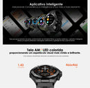 AM18 Smartwatch AURAFIT ENERGY 2 Masculino, 1,43" AMOLED, 150+ Modos Esportivos, Monitor Saúde relógio inteligente, Android/iOS