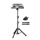 Tripé para projetor de 90/125/145 cm, tripé ajustável para laptop, altura de 18 a 40 polegadas, mesa de pé, suporte para microfone de computador ao ar livre