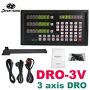 DRO-3V e 3 Encoders de alta precisão de 0 a 800 mm para fresadora, máquina de eletroerosão, mandriladora, régua de grade, display de leitura digital