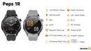 Smartwatch AIWR Peps 1R com tela AMOLED de 1,43 polegadas, compatível com Android e iOS, mostradores com IA, chat, GPT, resistência à água 5ATM e mais de 150 esportes.