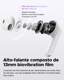 Fones de ouvido sem fio SoundPEATS Air5 Snapgragon Sound com aptx Adaptive Lossless e QCC3091, ANC Bluetooth V5.4 Fones de ouvido com 6 microfones