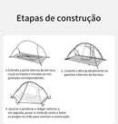 Barraca Naturehike para bicicleta, ultraleve e impermeável, ideal para mochileiros, pesca e viagens ao ar livre, além de barraca dupla para camping e trilhas.