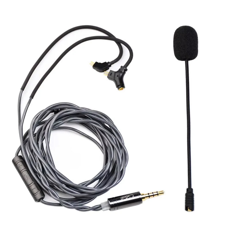 Fones de ouvido Kinera Celest Wyvern pretos com cabo e microfone, envio de IEMs brasileiros, fones de ouvido com fio Hi-Fi para jogos, para presente