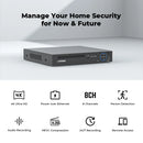 Sistema de segurança CCTV 4K 8 canais Poe NVR 8MP com detecção facial, vigilância de rede H.265, gravador de áudio e vídeo XMeye ONVIF H.View