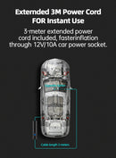 Bomba de ar portátil E-ACE para carro, com bateria de 6000mAh, 12V e 150PSI, sem fio/com fio, para pneus de bicicleta, bolas e motos.