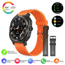 Relógio inteligente com papel de parede personalizado, alertas de chamadas/mensagens, chamadas sem fio, relógio esportivo